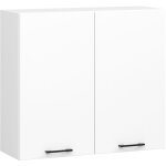 Armoires de cuisine haute akord w80 oliwia h720 blanc 80 cm 2 portes faade blanche 2 tagres 80x30x72 ...