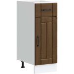 Armoire de cuisine - meuble de cuisine - armoire de rangement lucca ch�ne marron bois ing�nierie 765234 ...