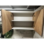 Armoire de cuisine suspendue simple 80 x 60 en ch�ne sonoma