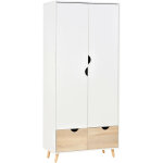 Mh - armoire design scandinave stan en chêne blanc Mh - armoire design scandinave stan en chêne blanc