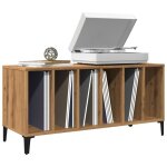 Armoire � disques ch�ne artisanal 100x38x48cm bois d'ing�nierie - vidaxl