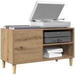 Armoire à disques - Étagère range cd - meuble de rangement chêne artisanal 84, 5x38x48 cm bois ingénierie ... Armoire à disques - Étagère range cd - meuble de rangement chêne artisanal 84, 5x38x48 cm bois ingénierie ...