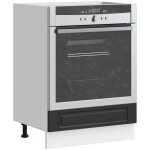 Armoire � four porto noir bois d'ing�nierie vidaxl