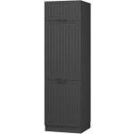 Armoire pour frigo fame - line, gris fonc�, 60cm, vicco