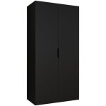 Mobilier1 - armoire hartford 509, noir, 202x100x50cm, portes d'armoire: avec des charnires, nombre d'tagres ...