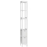 Armoire haute �troite, meuble de salle de bain, meuble bas �troit autoportant, colonne de rangement en ...