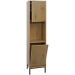 Armoire haute hhg - 175, armoire de salle de bain, �tag�re de salle de bain, compartiments de rangement, ...
