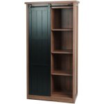 Armoire hwc - k75 commode buffet porte coulissante 8 compartiments de rangement aspect bois m�tal industriel ...