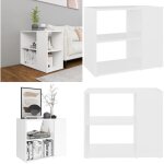 Vidaxl - armoire latrale blanc 60x30x50 cm agglomr - meuble de rangement - buffet - meuble tv - armoire ...
