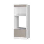 Vicco - armoire micro - ondes fame - line, grisbeige, 60 cm ouvert