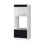 Vicco - armoire micro - ondes fame - line, noir ray, 60 cm ouvert