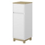 Vicco - armoire midisch livia, blanc, 30x80cm avec tiroir
