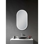 Talos - armoire miroir avec Éclairage oval torino 45x80 cm noir - armoire de salle de bain avec 2 tablettes ... Talos - armoire miroir avec Éclairage oval torino 45x80 cm noir - armoire de salle de bain avec 2 tablettes ...