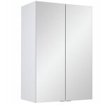 Armoire miroir salle de bain - 60x90 cm - blanc mdf - pratique et �l�gante - syst�me soft close