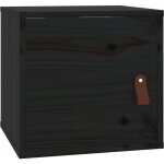 Jinlefu - armoire murale noir 31, 5x30x30 cm bois de pin massif vidaxl