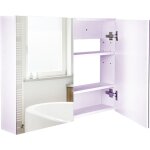 Armoire murale salle de bain avec miroir, 80 x 15 x 60 cm, meuble salle de bain, armoire de toilette ...