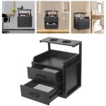 Armoire murale de salon 40 x 30 x 48 cm, meuble  tiroirs  deux niveaux mural pour salons, armoire de ...