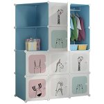 Armoire penderie tagre de rangement en plastique meuble de rangement portable pour vtements chaussures ...