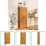 Armoire de rangement 50x22x110 cm bois de chne massif - meuble de rangement - armoire bibliothque - ...