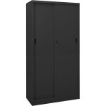 Design in - armoire de rangement, armoire de bureau et porte coulissante anthracite 90x40x180 cm cfw89223 ...