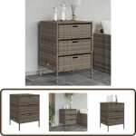 Armoire de rangement de jardin et 3 tiroirs gris résine tressée - coffre de jardin - rangements exterieur ... Armoire de rangement de jardin et 3 tiroirs gris résine tressée - coffre de jardin - rangements exterieur ...