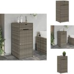 Armoire de rangement de jardin gris 55x55x111 cm résine tressée - coffre de jardin - rangements exterieur ... Armoire de rangement de jardin gris 55x55x111 cm résine tressée - coffre de jardin - rangements exterieur ...