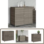 Armoire de rangement de jardin gris 83x45x76 cm résine tressée - meuble de jardin - coffre de jardin ... Armoire de rangement de jardin gris 83x45x76 cm résine tressée - meuble de jardin - coffre de jardin ...