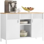 Armoire de rangement, meuble en m�tal, placard � double portes, buffet, fermeture magn�tique, �tag�res ...