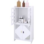 Armoires de rangement de salle de bain avec 4 portes, meuble de rangement, pour chambre � coucher, cuisine, ...