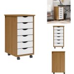 Armoire roulante avec tiroirs moss bois de pin marron miel - armoire roulante - armoires roulantes - ... Armoire roulante avec tiroirs moss bois de pin marron miel - armoire roulante - armoires roulantes - ...