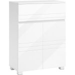 Armoire de salle de bain avec 2 portes, rangement, avec tiroir et �tag�re r�glable, 60 x 30 x 80 cm, ...