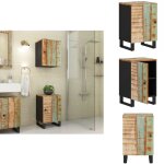 Armoire de salle de bain 38x33x58cm bois massif de rcupration - meuble de salle de bain - armoire de ...