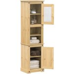 Armoire de salle de bain corona 50x40x185 bois de pin massif