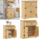 Vidaxl - armoire de salle de bain corona 70x33x80 cm bois de pin massif - armoire de salle de bain - ...