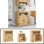 Vidaxl - armoire de salle de bain corona 70x33x80 cm bois de pin massif - armoire de salle de bain - ...