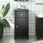 Armoire de salle de bain?meuble de salle de bain berg noir 40x34x80 cm pin massif cfw244766