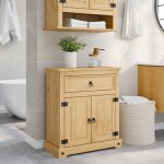 Armoire de salle de bain - meuble de salle de bain corona 70x33x80 cm bois de pin massif 792657