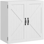 Armoire de salle de bain murale en bois, meuble de toilette �tag�re amovible style campagne �conomiseur ...