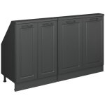 Vicco ? armoire sous pente de toit rion ? 140 x 81. 6 cm ? 4 portes ? panneau de particules m�lamin� ...