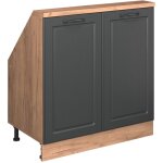 Armoire sous pente de toit rion, force d'or ch�ne / anthracite campagne, avec 2 portes, vicco