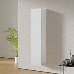Bernstein - armoire suspendue en bois laqué, colonne de rangement salle de bain porte soft - close - ... Bernstein - armoire suspendue en bois laqué, colonne de rangement salle de bain porte soft - close - ...