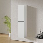 Bernstein - armoire suspendue en bois laqué, colonne de rangement salle de bain porte soft - close - ... Bernstein - armoire suspendue en bois laqué, colonne de rangement salle de bain porte soft - close - ...
