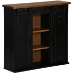 Armoire suspendue halden 2 portes coulissantes noir pin vidaxl Armoire suspendue halden 2 portes coulissantes noir pin vidaxl