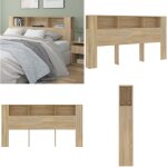 Armoire de t�te de lit ch�ne sonoma 200x18, 5x104, 5 cm - t�te de lit - armoire de lit - mobilier de ...