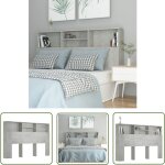 Armoire de tête de lit gris béton 160x19x103, 5 cm - tête de lit design - tête de lit moderne - rangement ... Armoire de tête de lit gris béton 160x19x103, 5 cm - tête de lit design - tête de lit moderne - rangement ...
