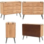 Armoire  tiroirs bois de sapin massif 91x35x73 cm - meuble retro - commode - meuble rangement - armoire ...