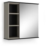 Armoire de toilette joli, grge, 60x60cm avec miroir, vicco