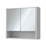 Vicco - armoire de toilette eliza, blanc, 70x65cm avec 2 portes
