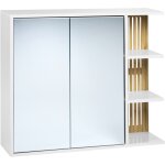 Armoire de toilette murale nubes 80 cm 70 cm blanc