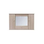 Webmarketpoint - armoire de toilette olmo avec 2 portes avec abattant h. 61x93x14 cm